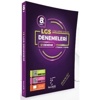 8.Sınıf Deneme Sınavı 12li LGS - Karekök Yayınları