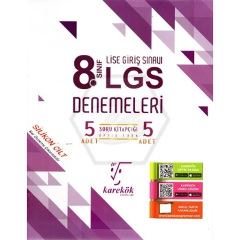 8.Sınıf Deneme Sınavı 5li LGS - Karekök Yayınları
