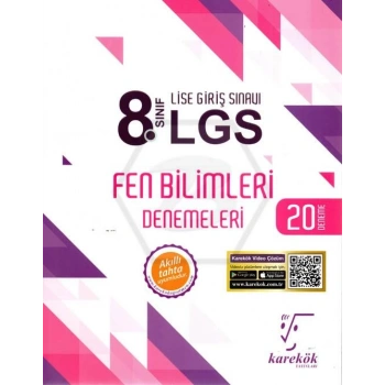 8.Sınıf Fen Bilimleri Deneme Sınavı LGS - Karekök Yayınları