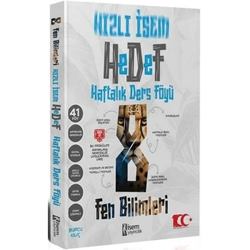 8.Sınıf Hızlı İsem Fen Bilimleri Hedef Haftalık Ders Föyü - İsem Yayınları