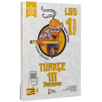 8.Sınıf LGS 1.Dönem Türkçe 10 Deneme - İsem Yayınları