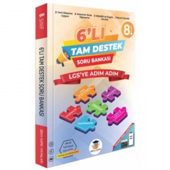 8.Sınıf LGS 6 lı Tam Destek Soru Bankası- Zeka Küpü Yayınları