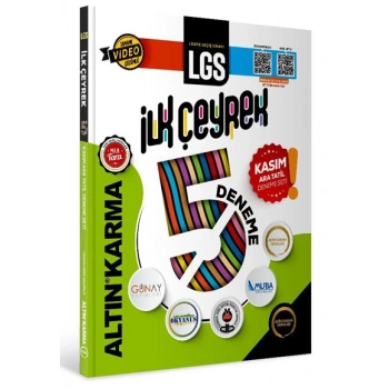 8.Sınıf LGS Deneme 5 Li İlk Çeyrek-AltınKarma Yayınları