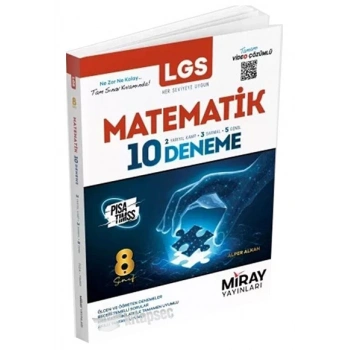 8.Sınıf LGS Matematik 10 Deneme - Miray Yayınları