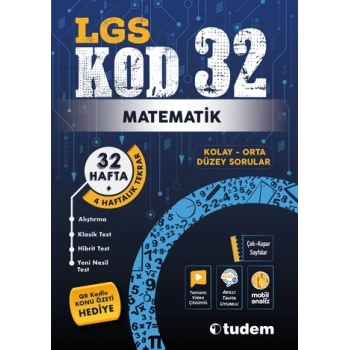 8.Sınıf Matematik Kod 32 - Tudem Yayınları