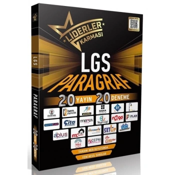 8.Sınıf Paragraf Deneme Sınavı 20li LGS - Liderler Karması Yayınları