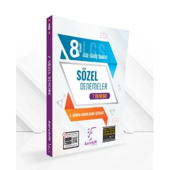 8.Sınıf Sözel Deneme Sınavı 7li (2.Dönem Konularını İçermez) - Karekök Yayınları