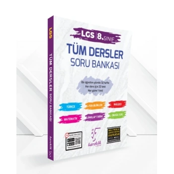 8.Sınıf Tüm Dersler Soru Bankası - Karekök Yayınları