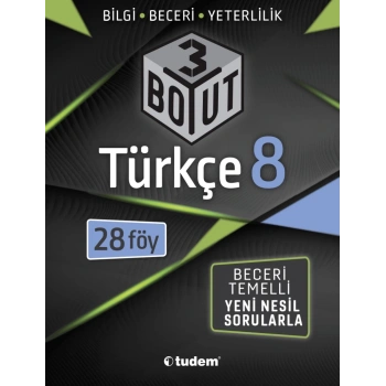 8.Sınıf Türkçe 3 Boyut 28 Föy - Tudem Yayınları