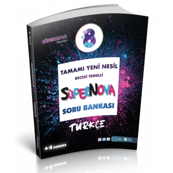 8.Sınıf Türkçe Soru Bankası Süpernova - Artı Zeka Yayınları
