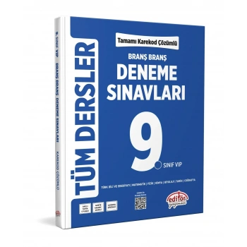 9.Sınıf Branş Branş Tüm Dersler Deneme-Editör Yayınları
