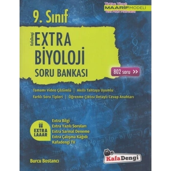 9.SINIF BİYOLOJİ SORU BANKASI EXTRA / KAFADENGİ YAYINLARI