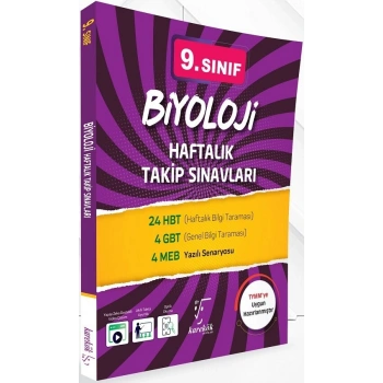 9.Sınıf Biyoloji Haftalık Takip Sınavları - Karekök Yayınları