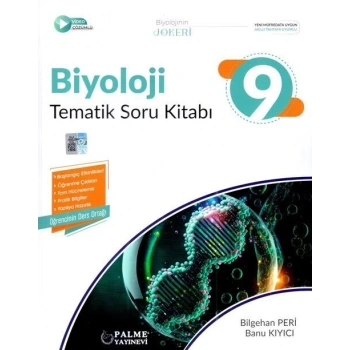 9.Sınıf Biyoloji Soru-Joker Tematik (İADESİZ)-Palme Yayınları