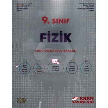 9.Sınıf Fizik Konu Özetli Soru Bankası - Esen Yayınları