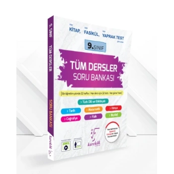 9.Sınıf Tüm Dersler Soru Bankası-Karekök Yayınları