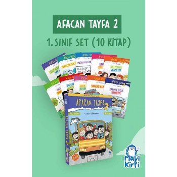 AFACAN TAYFA 2 1.SINIF 10 KİTAP-MAVİ KİRPİ YAYINLARI