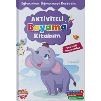 Aktiviteli Boyama Kitabı - Sevimli Hayvanlar - Revzen Kitap