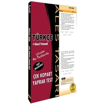 Ales Sözel Yaprak Test - Tasarı Yayınları
