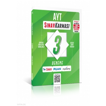 AYT 3 Deneme Çözümlü-Sınav Karması-Sınav Yayınları