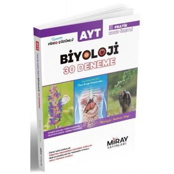 AYT Biyoloji Deneme Sınavı 30lu - Miray Yayınları