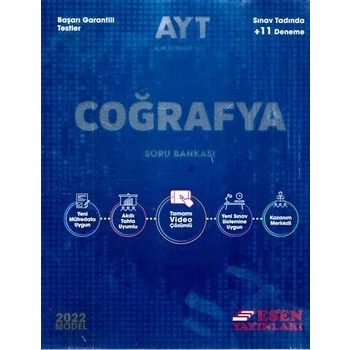 AYT Coğrafya Soru Bankası - Esen Yayınları