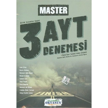 AYT DENEME SINAVI 3LÜ MASTER - OKYANUS YAYINLARI