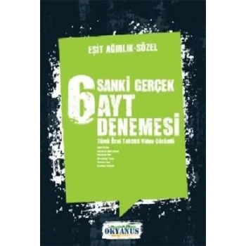 AYT Eşit Ağırlık-Sözel Deneme Sınavı 6lı - Okyanus Yayınları