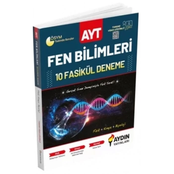 AYT Fen Bilimleri Deneme Sınavı 10lu - Aydın Yayınları