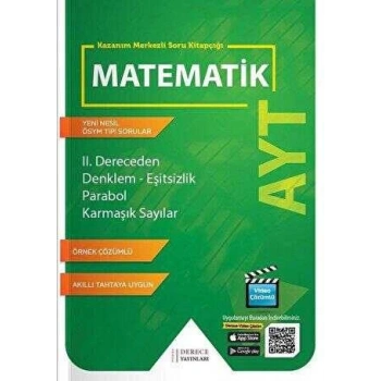 AYT II. Dereceden Denklem Eşitsizlik Parabol Karmaşık Sayılar-Derece Yayınları