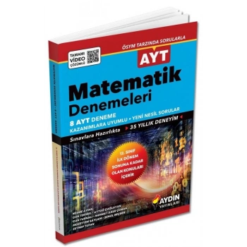 AYT Matematik Deneme Sınavı (2.Dönem Konularını İçermez) - Aydın Yayınları
