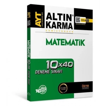 AYT Matematik Deneme Sınavı - Altın Karma Yayınları