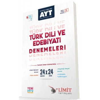 AYT Türk Dili ve Edebiyatı Deneme Sınavı 24lü - Limit Yayınları