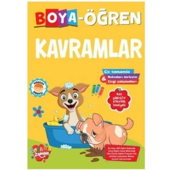 Boya Öğren Kavramlar-Boyama Zamanı-Revzen Kitap