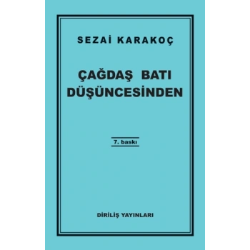 Çağdaş Batı Düşüncesinden-Sezai Karakoç-Diriliş Yayınları
