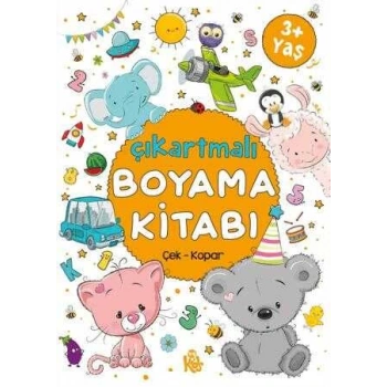 Çıkartmalı Boyama Kitabı Çek Kopar 3+Yaş-BigKids