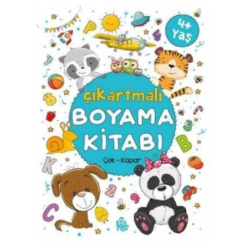 Çıkartmalı Boyama Kitabı Çek Kopar 4+Yaş-BigKids