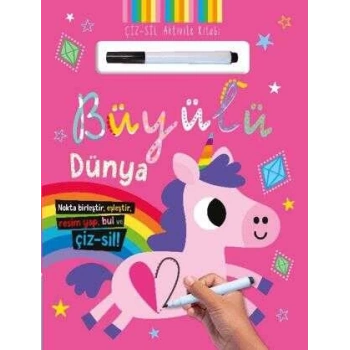 Çiz Sil Aktivite Kitabı-Büyülü Dünyaı-İndigo Çocuk