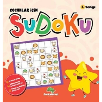 Çocuklar İçin Sudoku 4.Seviye - Bookalemun Yayınları