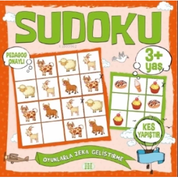 Çocuklar İçin Sudoku Kes Yapıştır 3+Yaş - Dokuz Yayınları