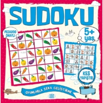 Çocuklar İçin Sudoku Kes Yapıştır 5+Yaş - Dokuz Yayınları