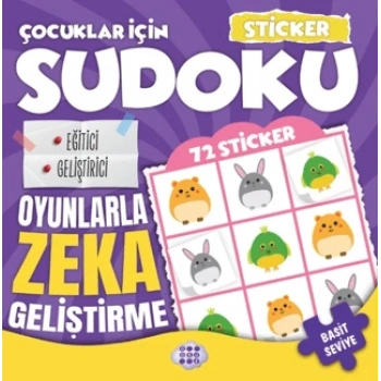 Çocuklar için Sudoku - Sticker Hediyeli Basit Seviye 2 -Dokuz Çocuk