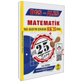 DGS ALES Matematik İlk 25 Çıkacak Soru - Tasarı Yayınları