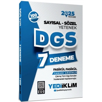 DGS SAYISAL SÖZEL YETENEK 7 DENEME 2025 / YEDİİKLİM YAYINLARI
