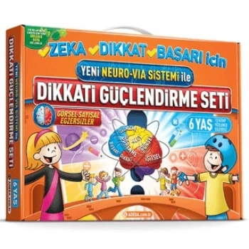 Dikkati Güçlendirme Seti 6 Yaş 3 Kitap-Osman Abalı-Adeda Yayınları