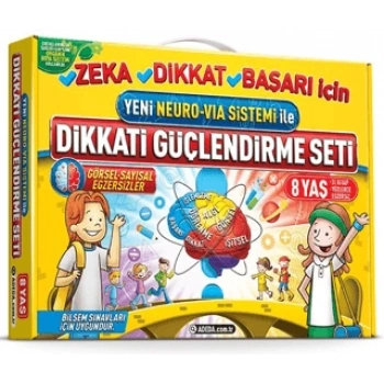 Dikkati Güçlendirme Seti 8 Yaş (2.Sınıf)-Osman Abalı-Adeda Yayınları