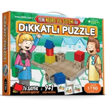 Dikkatli Puzzle İlk Adım 2-7 Yaş-Adeda Yayınları