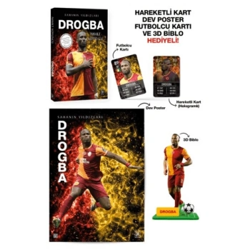 Drogba Sahanın Yıldızları -(3D Biblo Hediyeli-Futbol)- Ahmet Koyuncu - Parodi Yayınları