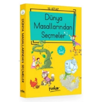 Dünya Masallarından Seçmeler Düz Yazılı(10 Kitap) 1.Sınıf Hikaye - Pinokyo Yayınları