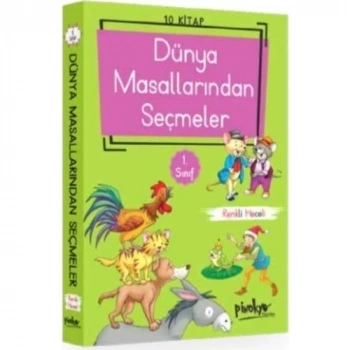 Dünya Masallarından Seçmeler Heceli(10 Kitap) 1.Sınıf Hikaye - Pinokyo Yayınları